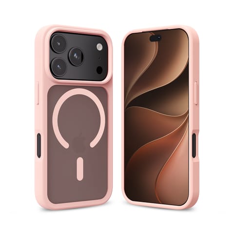 ⁨Crong Hybrid Matte Magnetic - Etui MagSafe iPhone 18 Pro Max / 17 Pro Max (różowy)⁩ w sklepie Wasserman.eu
