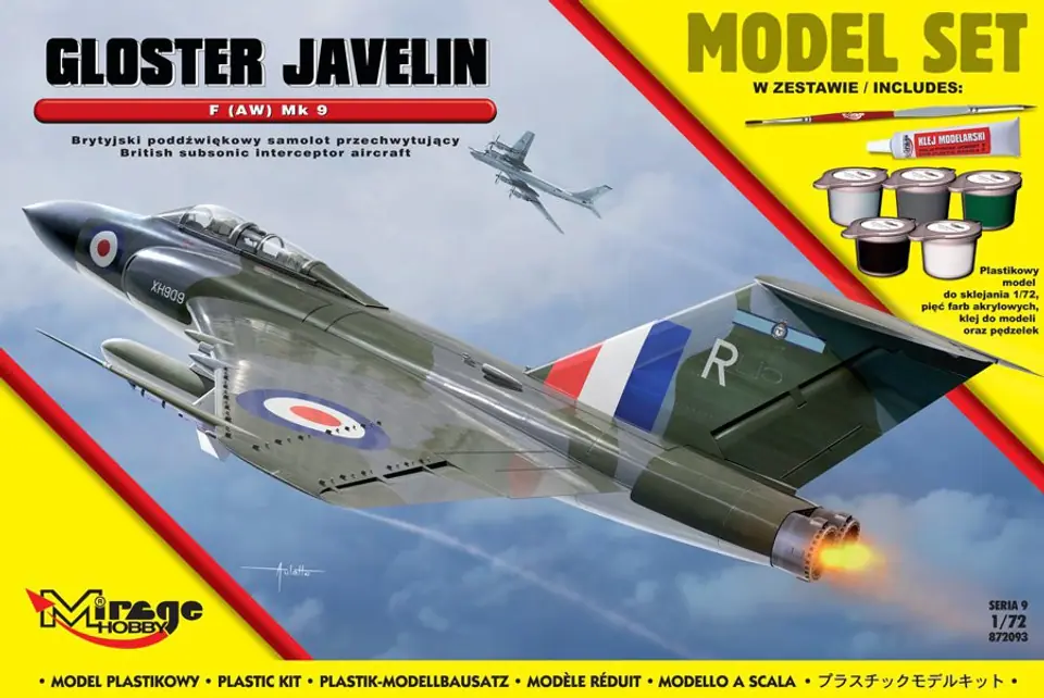 Gloster Javelin F Mk9 model set at Wasserman.eu