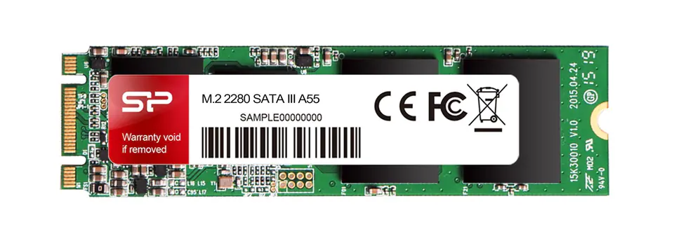 Silicon Power M.2 2280 A55 Half-slim 256 GB Serial ATA III SLC at Wasserman.eu