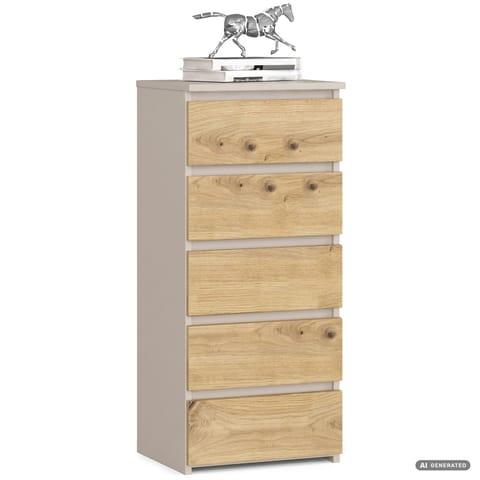 ⁨KOMODA CL5 PK KASZMIR / DĄB ARTISAN⁩ w sklepie Wasserman.eu
