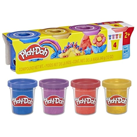 ⁨Ciastolina Metaliczna 4-pak Play-Doh⁩ w sklepie Wasserman.eu