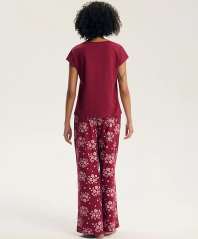 ⁨PIŻAMA HENDERSON LADIES 45405 GRETA 92X (kolor carmine, rozmiar XL)⁩ w sklepie Wasserman.eu