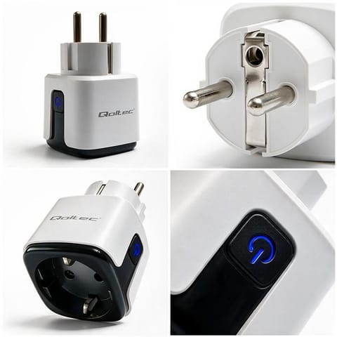 ⁨Inteligentne gniazdko Qoltec Wi-Fi 16A⁩ w sklepie Wasserman.eu