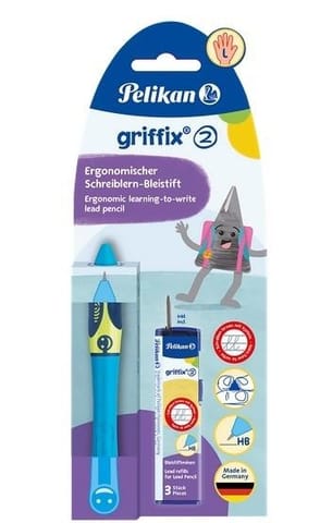 ⁨Ołówek Griffix HB leworęczny neon fresh blue⁩ w sklepie Wasserman.eu