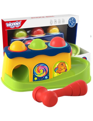 ⁨WOOPIE BABY Kolorowa Przebijanka Wbijanka z Młoteczkiem Montessori⁩ w sklepie Wasserman.eu