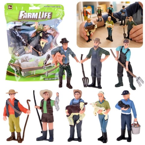 ⁨FIGURKI FARMA 8 szt. - zestaw własnych chłopów HOP HOP HOP! ZA6427⁩ w sklepie Wasserman.eu