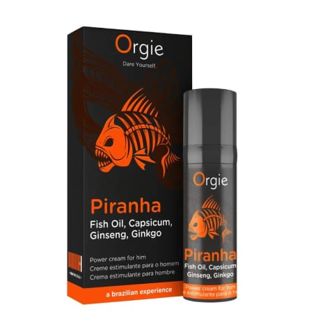 ⁨Krem stymulujący dla mężczyzn Piranha 10ml Orgie⁩ w sklepie Wasserman.eu