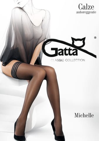 ⁨POŃCZOCHY GATTA MICHELLE 02 (kolor Nero, rozmiar 1/2)⁩ w sklepie Wasserman.eu