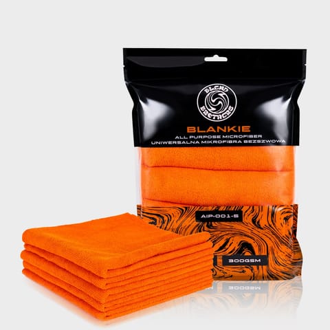 ⁨Blend Brothers BLANKIE 5-pack Microfiber Orange - zestaw 5 sztuk uniwersalnych mikrofibr⁩ w sklepie Wasserman.eu