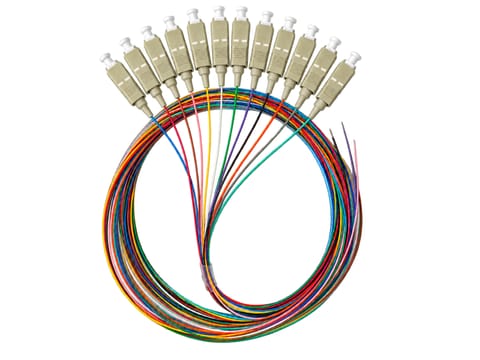 ⁨Pigtail MM OM3 1G 50/125 wtyk SC dł. 2 m "EASY STRIP" opak. 12 szt. wielokolorowe ALANTEC⁩ w sklepie Wasserman.eu