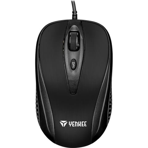 ⁨USB wired mouse, 4 buttons, YMS 1025 BK, optical⁩ at Wasserman.eu
