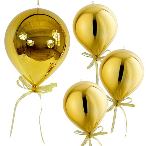 ⁨BOMBKA FORMÓWKA PLASTIKOWA BEZPIECZNA BALON 15CM ZŁOTA MICA⁩ w sklepie Wasserman.eu