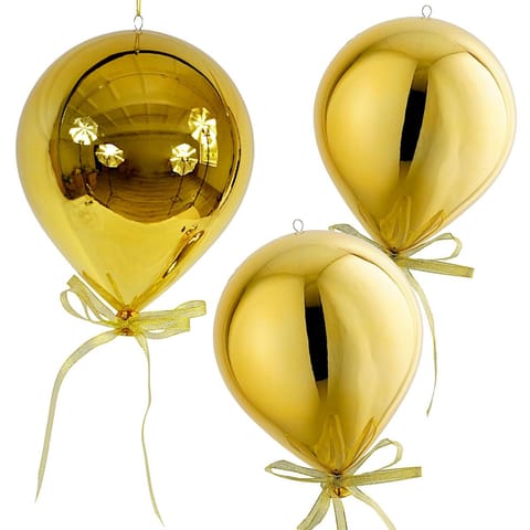 ⁨BOMBKA FORMÓWKA PLASTIKOWA BEZPIECZNA BALON 20CM ZŁOTA MICA⁩ w sklepie Wasserman.eu