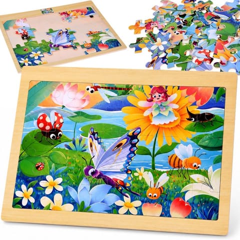 ⁨Puzzle drewniane RUSAŁKA i OWADY układanka 40 ele ZA6570⁩ w sklepie Wasserman.eu
