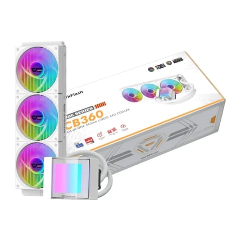 ⁨Chłodzenie CPU Darkflash CB360 (białe)⁩ w sklepie Wasserman.eu