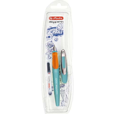 ⁨Pióro wieczne MY.PEN turkusowe dla praworęcznych 300006508 HERLITZ⁩ w sklepie Wasserman.eu