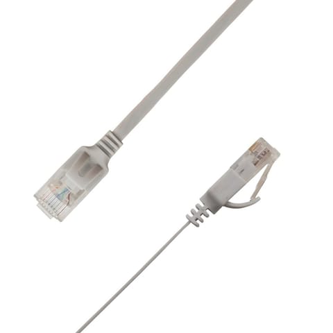 ⁨LinkIT Flat U/UTP Cat6A Grey 2.5m⁩ w sklepie Wasserman.eu