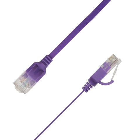 ⁨LinkIT Flat U/UTP Cat6A Purple 3m⁩ w sklepie Wasserman.eu