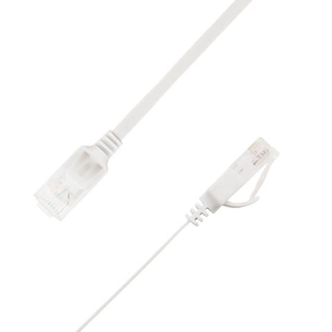 ⁨LinkIT Flat U/UTP Cat6A White 0.2m⁩ w sklepie Wasserman.eu
