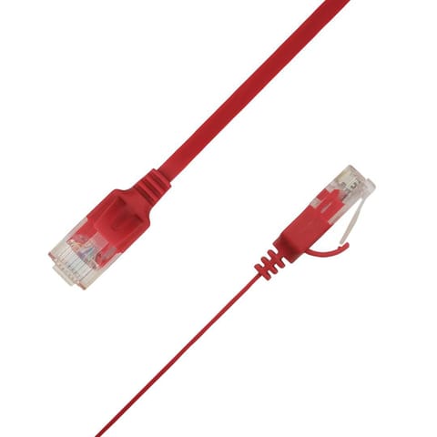 ⁨LinkIT Flat U/UTP Cat6A Red 2.5m AWG⁩ w sklepie Wasserman.eu
