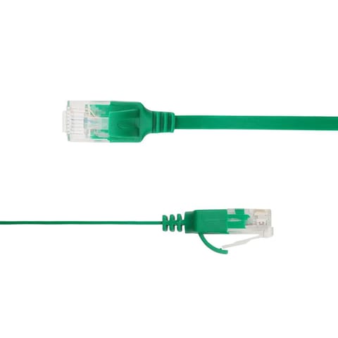 ⁨LinkIT Flat U/UTP Cat6A Green 2.5m⁩ w sklepie Wasserman.eu