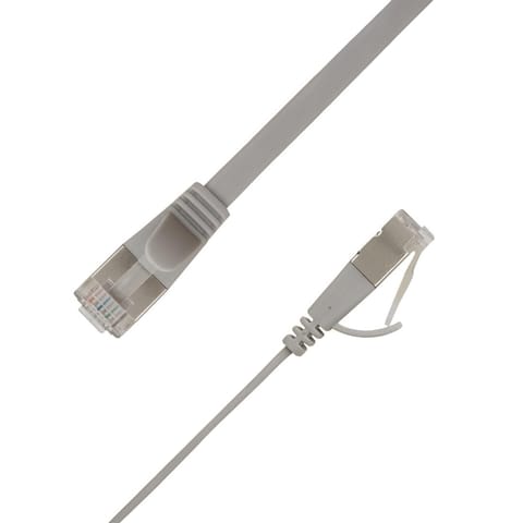 ⁨LinkIT Flat U/UTP Cat6A Grey 4m AWG⁩ w sklepie Wasserman.eu