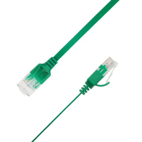 ⁨LinkIT Flat U/UTP Cat6A Green 3m AWG⁩ w sklepie Wasserman.eu