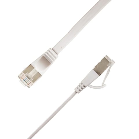 ⁨LinkIT Flat U/FTP Cat6A White 7.5m⁩ w sklepie Wasserman.eu