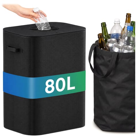 ⁨Składany kosz na butelki puszki BAGGY 80 l 1 komora⁩ w sklepie Wasserman.eu