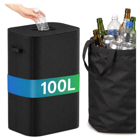 ⁨Składany kosz na butelki puszki BAGGY 100 l 1 komora⁩ w sklepie Wasserman.eu