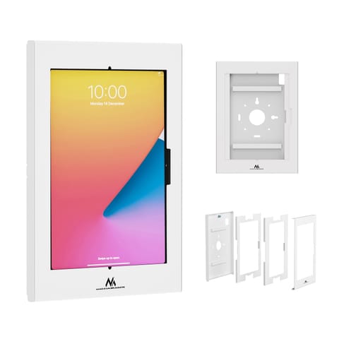 ⁨Uchwyt reklamowy do tabletu Maclean, z blokadą. 12.4"-13", iPad Air/ Pro, Samsung Tab S10+/S9+/S8+/S7+, 257x350x22mm, MC-950 W⁩ w sklepie Wasserman.eu