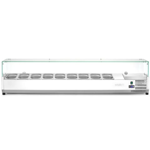 ⁨Nadstawa z witryną chłodniczą 9 x GN 1/3 szer. 200cm - Hendi 232996⁩ w sklepie Wasserman.eu