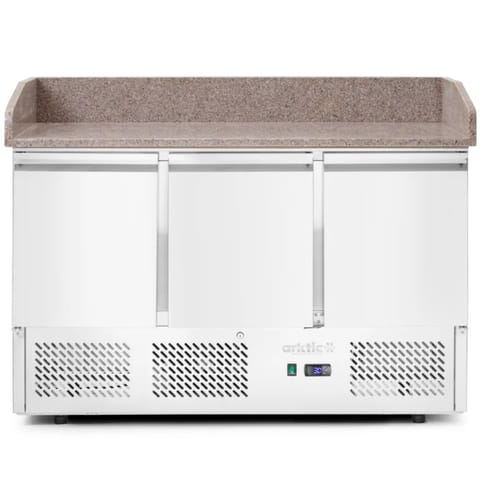 ⁨Stół chłodniczy do pizzy z nadstawą chłodniczą blat granitowy szer 140cm - Hendi 232033⁩ w sklepie Wasserman.eu
