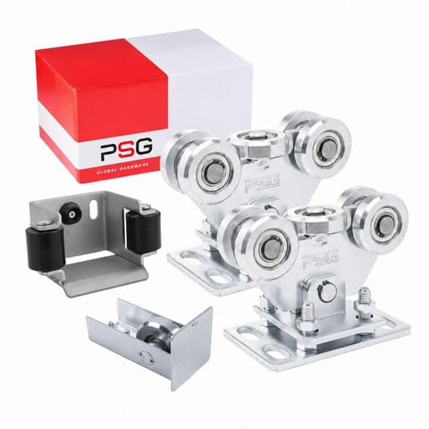 ⁨Pakiet wózków jezdnych PSG 60.00P.80.19 do bram przesuwnych do szyny 80x80x5 mm⁩ w sklepie Wasserman.eu