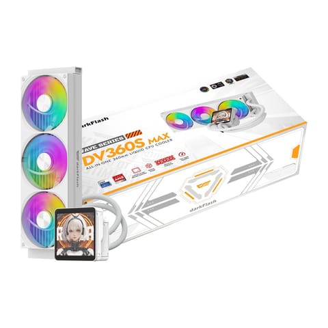 ⁨Chłodzenie CPU DarkFlash DV360S MAX (białe)⁩ w sklepie Wasserman.eu