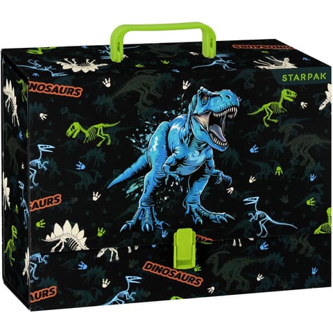 ⁨Teczka z rączką A4 9cm DINO GLOW 559319 STARPAK⁩ w sklepie Wasserman.eu