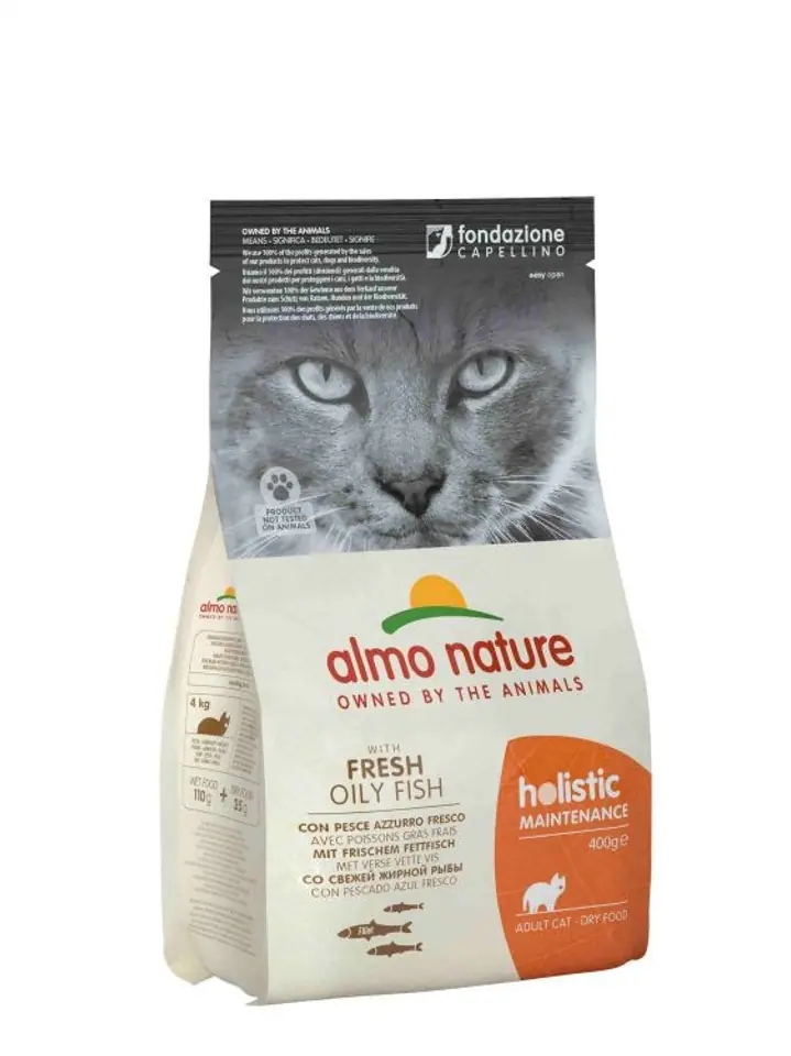 ⁨ALMO NATURE Holistic Adult with oily fish - Dry Cat Food - 400 g⁩ at Wasserman.eu