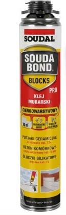 ⁨KLEJ MURARSKI CIENKOWARSTWOWY PISTOLETOWY DO BLOCZKÓW 750ML⁩ w sklepie Wasserman.eu