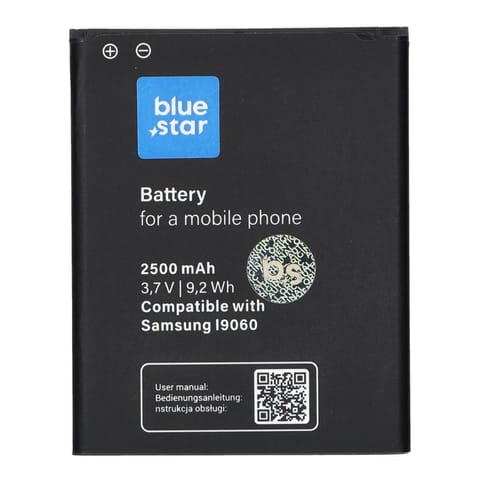 ⁨Battery for SAMSUNG GALAXY GRAND / GRAND NEO I9082 / I9060 / 9080 2500mAh Li-Ion BlueStar⁩ at Wasserman.eu