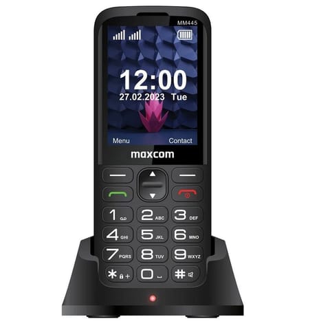 ⁨MAXCOM telefon dla seniora MM445 4G czarny⁩ w sklepie Wasserman.eu