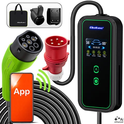 ⁨Mobile EV charger with adjustable 2in1⁩ at Wasserman.eu