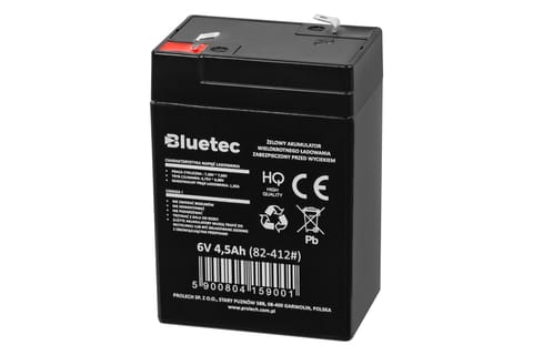 ⁨Akumulator żelowy  6V  4.5Ah BLUETEC 70x110x47_4,8⁩ w sklepie Wasserman.eu