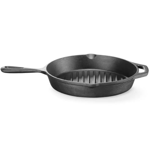 ⁨Patelnia żeliwna do grillowania - śr. 250 mm - Hendi 629925⁩ w sklepie Wasserman.eu