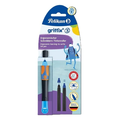 ⁨Pióro kulkowe Griffix Neon Black blister⁩ w sklepie Wasserman.eu