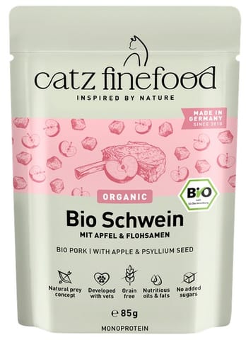 ⁨Catz Finefood Organic Bio Wieprzowina (N.509) saszetka 85g⁩ w sklepie Wasserman.eu