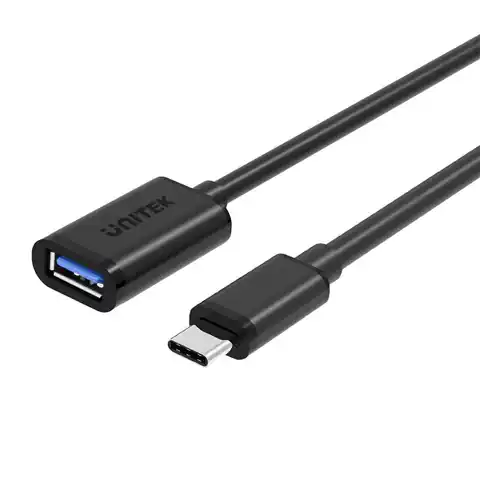 ⁨UNITEK Y-C476BK USB cable 0.2 m USB 3.2 Gen 1 (3.1 Gen 1) USB C USB A Black⁩ at Wasserman.eu