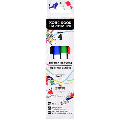 ⁨Markery do takanin 4 kolory 2mm 7732 KOH-I-NOOR⁩ w sklepie Wasserman.eu