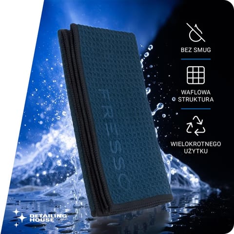 ⁨Fresso Winston Waffle Towel 40x40cm - mikrofibra waflowa do szyb⁩ w sklepie Wasserman.eu