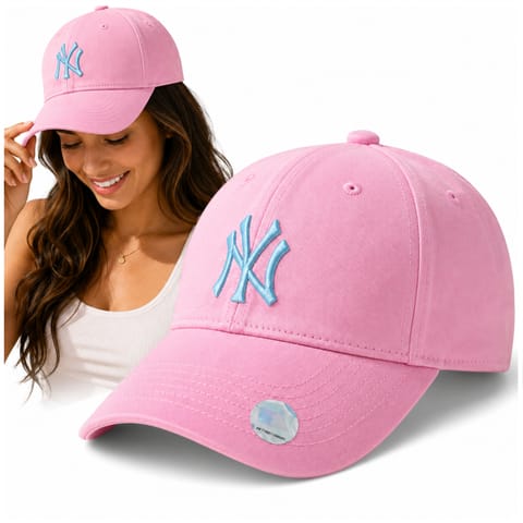 ⁨Czapka New York Yankees NY Różowa Damska Baseballówka Regulowana MLB⁩ w sklepie Wasserman.eu