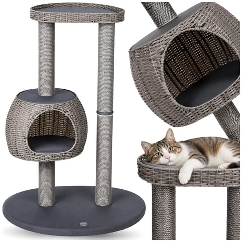 ⁨Karlie Nicky Outdoor Drapak dla Kota 110 cm Polirattan Balkon Taras Premium 77x57 cm⁩ w sklepie Wasserman.eu